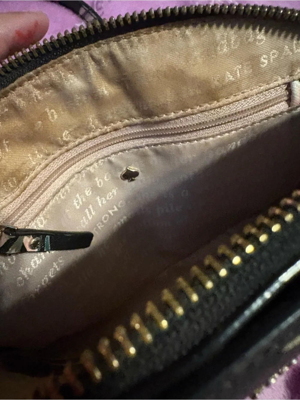 kate spade Black Floral Crossbody with Butterfly Detail